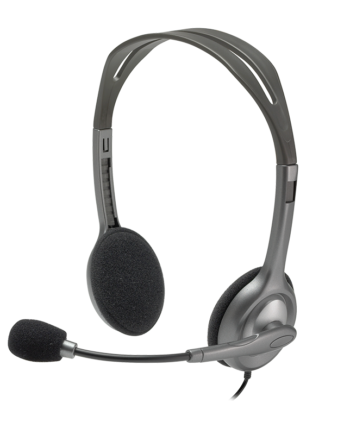 Logitech Stereo Headset H110 3.5 MM Dual Plug Connection Computer Headset